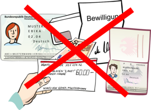 Wichtige Papiere nicht mitnehmen